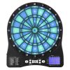 Electronic Dart Board, LED-Illuminated Target Dartboard with 48 Games & 500+ Variations, Includes 6 Dart Shafts with Flights & 50 Soft Tips