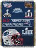 NFL Patriots Commemorative Series 6x Champs Woven Tapestry Wall Hanging