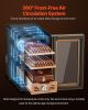 Electric Humidor, 23L, 150 Counts Electric Cigar Humidor Cabinet with Cooling Temperature Control, Spanish Cedar Wood Shelves & Drawers
