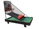 Multi Game Table 36", 2 in 1 Combo Game Table Basketball, Billiards.Parent-child games, for Indoor Outdoor, Game Room, Friends,Family
