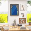HOMCOM 23.5" x 31.5" UV-Resistant Sports Jersey Frame Display Case, Black