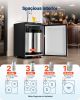 VEVOR Beer Kegerator, Triple Tap Home Draft Beer Dispenser for Ball Lock, Full Size Keg Refrigerator with 5lbs CO2 Tank