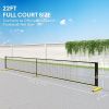 Portable Pickleball Net Set with 22FT Regulation Size Net, Carrying Bag for Indoor Outdoor Driveway, Yellow