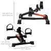 Pedal Exerciser Under Desk Bike with LCD Display, Adjustable Resistance, Mini Exercise Bike for Home Office