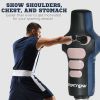 Free Standing Punching Bag, Height Adjustable Boxing Bag with Fillable Base, Pu-Wrapped for Youths Adults Fitness Training, Home Gym Use, Multi-colour