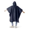 New England Patriots NFL Navy Deluxe Pullover Poncho with Mesh Bag 49x44 inches