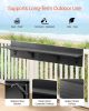Balcony Hanging Table 12 x 48 in Outdoor Patio Railing Bar Table Foldable