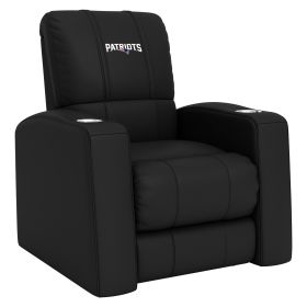 Relax Home Theater Recliner with New England Patriots Secondary Logo (Material: Top Grain Leather *Custom Order 8 Week Lead time No Returns*)