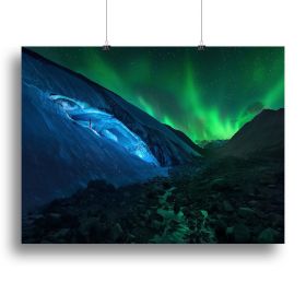 Athabasca cave Canvas Print or Poster (Type: Poster Print, size: 32" x 24" / 80cm x 60cm approx)